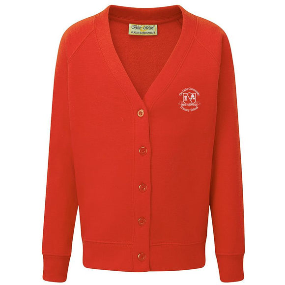 The Oaks Cardigan Red