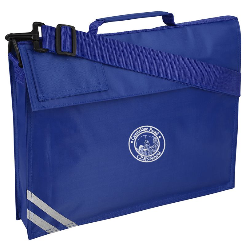 Blue new arrivals book bag