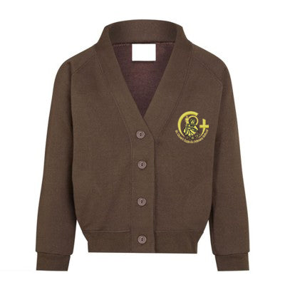St Clare's Cardigan Brown