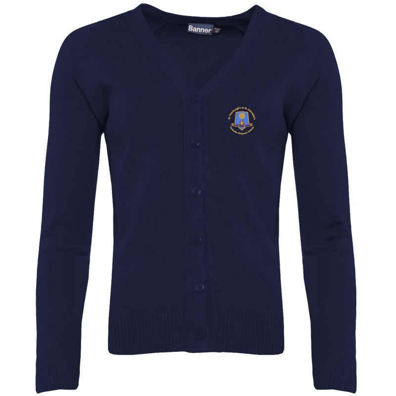 St Werburgh's Cardigan Light Navy