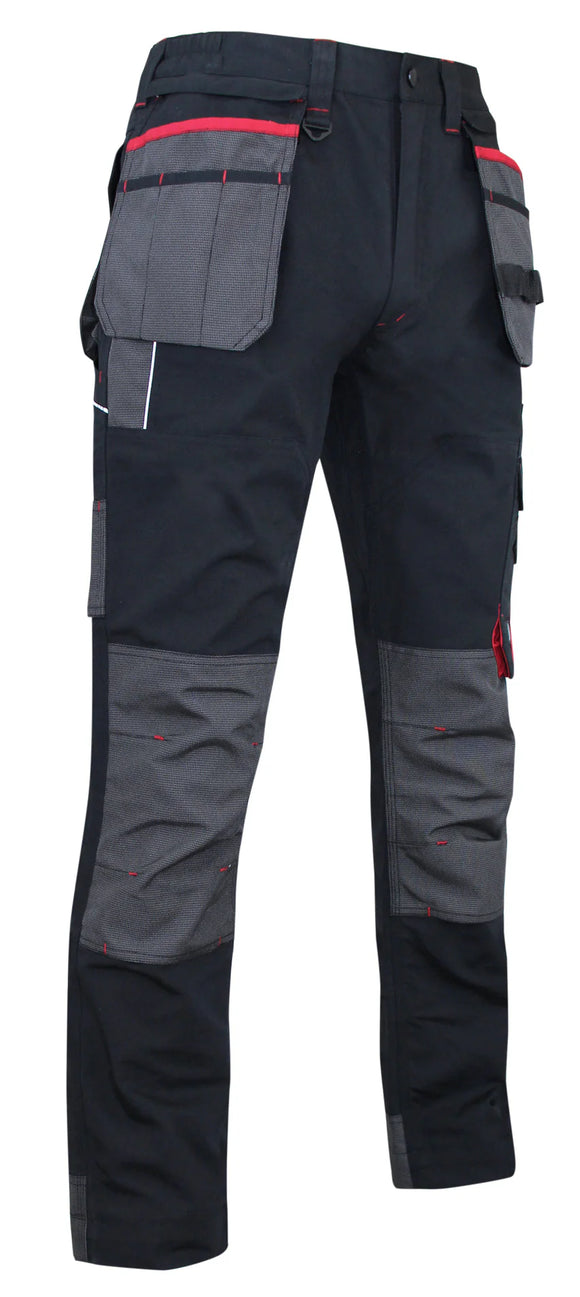 1378 Minerai Canvas Kneepad Pocket Trousers Black