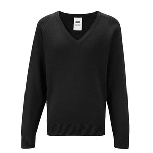 V - Neck Jumper Black