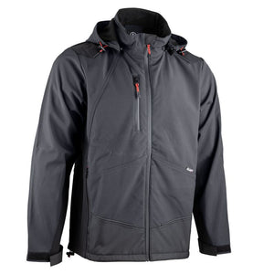 2307 Rock Two-Tone Softshell Fleece Jacket Grey / Black