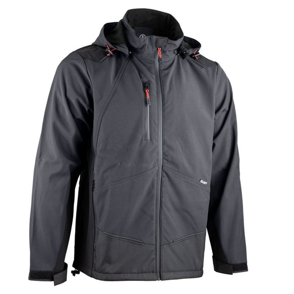 2307 Rock Two-Tone Softshell Fleece Jacket Grey / Black