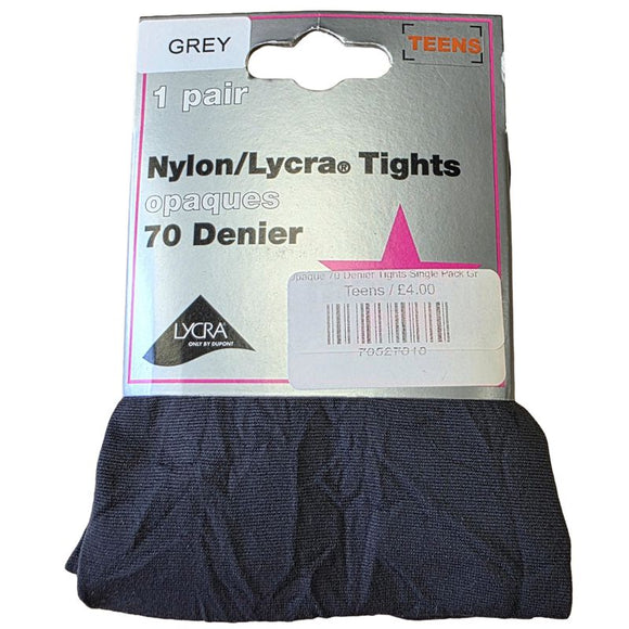 Opaque 70 Denier Tights Single Pack Grey