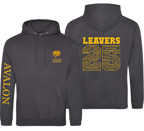 Avalon Leavers Hoodie 2025 Storm Grey