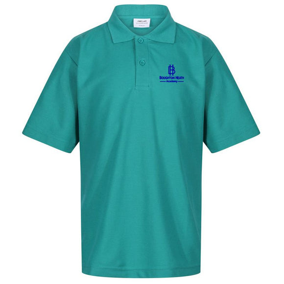 Boughton Heath Academy Polo Shirt Jade (Special Order - 3 Week Delivery)