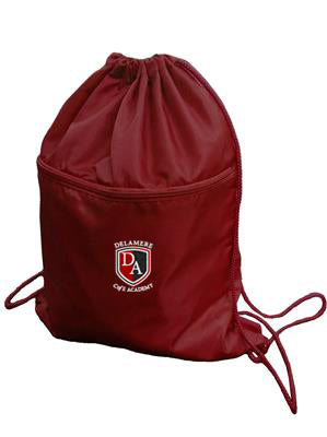 Delamere C of E Academy PE Bag Maroon