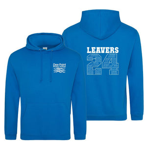 Dee Point Leavers 2024 Hoodie Sapphire (Special Order - 3 Week Delivery)