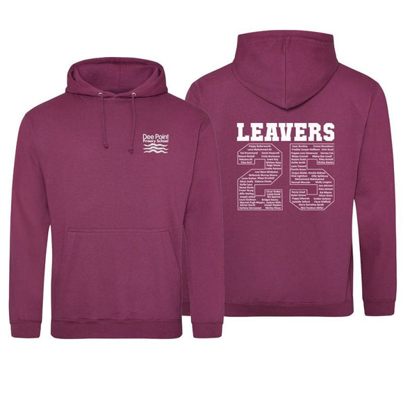 Dee Point Leavers 2025 Hoodie Plum (Special Order - 3 Week Delivery)