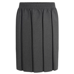 Box Pleat Skirt Grey
