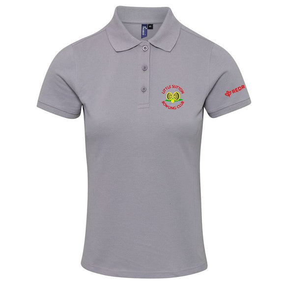 Little Sutton Bowling Women's Polo Silver (Special Order - 3 Week Delivery)