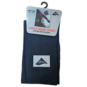 Knee High Socks Navy (Single Pair)