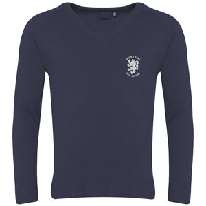 QPH V Neck Jumper Light Navy