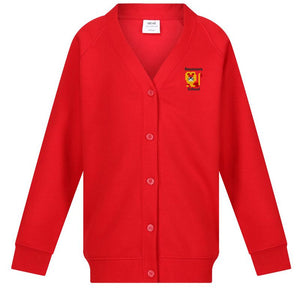 Rossmore Primary Cardigan Red