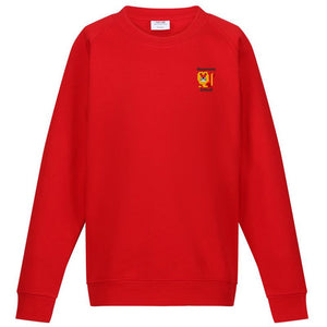 Rossmore Primary Crew Neck Sweatshirt Red