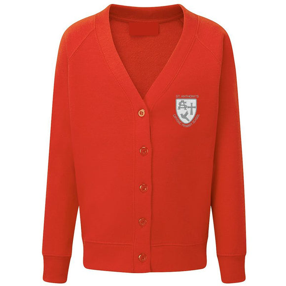 St Anthony's Cardigan Red