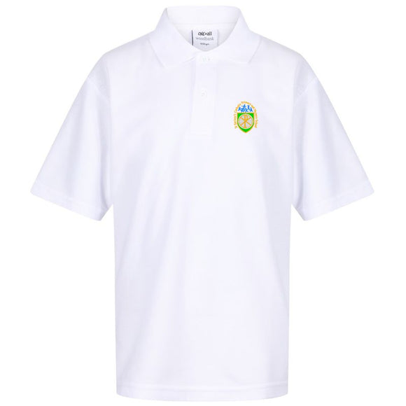 St Saviour's Primary PE Polo Shirt White