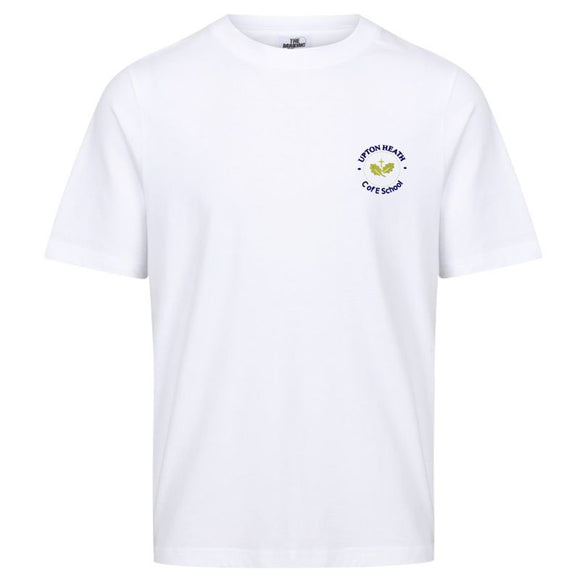 Upton Heath PE T-Shirt (with logo) White