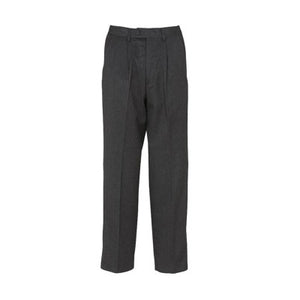 Sturdy Fit Pleated Trouser Grey