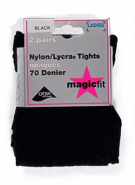 70 Denier Tights (Twin Pack) Black