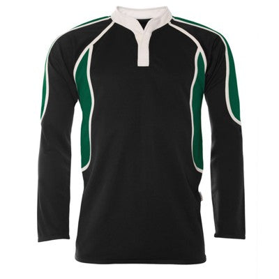 Catholic High Boys Rugby Shirt Black / Bottle