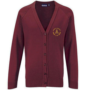 Abbey School Cardigan Burgundy (YR R - YR 11)