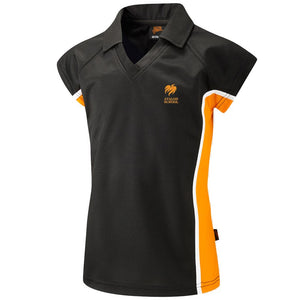 Avalon Girls PE Polo Black / Amber