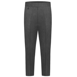 Half Elastic Pull - Up Trousers Grey