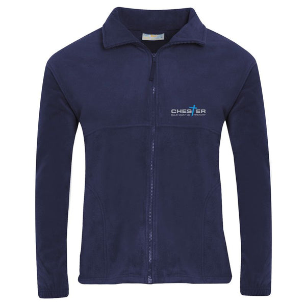 Blue fleece coat hot sale