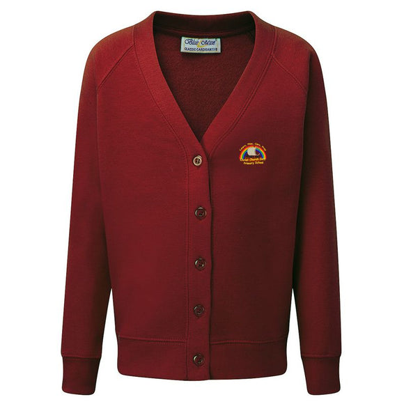 Christ Church Primary Cardigan Maroon
