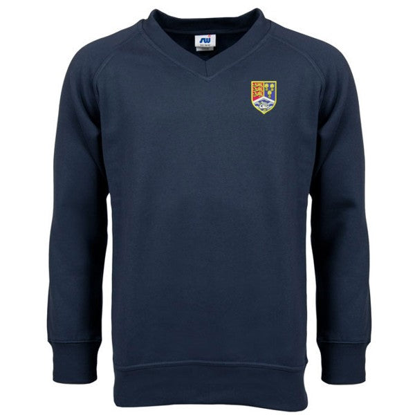 Christleton V - Neck Sweatshirt Navy – Uniformity Schools