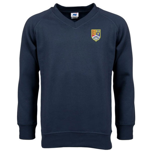 Christleton V - Neck Sweatshirt Navy