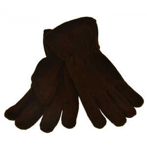 Fleece Gloves Brown