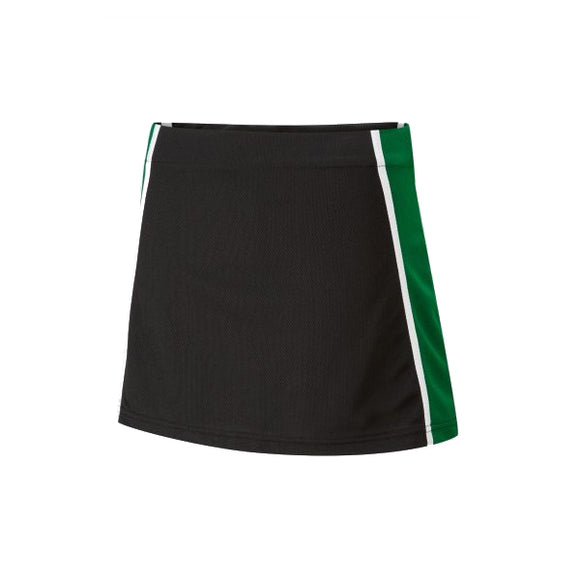 The Firs Girls Skort Black / Emerald / Yellow