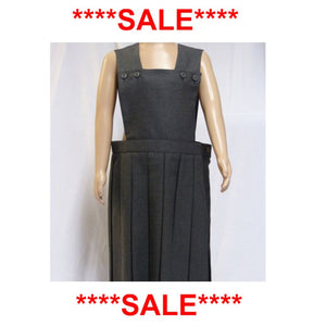 The Firs Pleated Pinafore Dress Grey