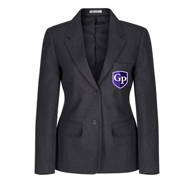 Girls grey blazer shop