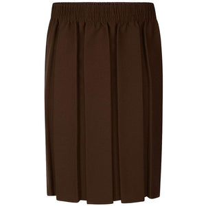 Avalon Box Pleat Skirt Brown