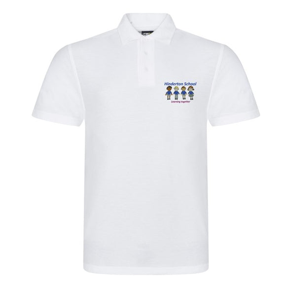 Hinderton Staff Polo Shirt White (Special Order - 3 Week Delivery)