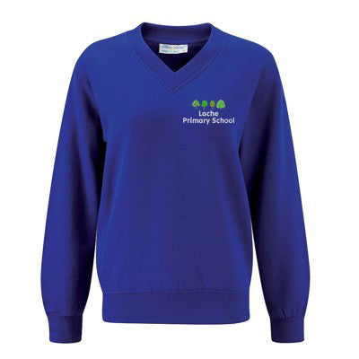Lache Primary V-Neck Sweatshirt Royal