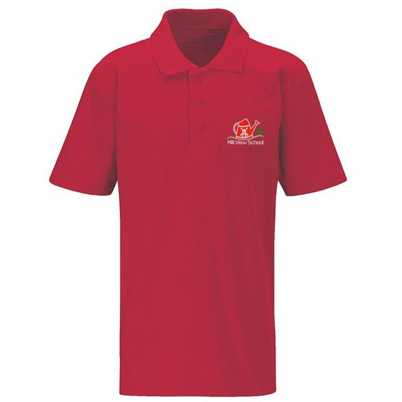 Mill View Primary Polo Red