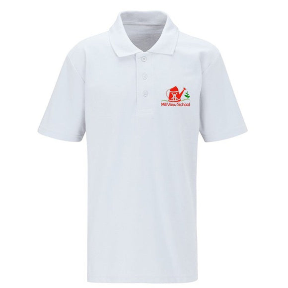 Mill View Primary Polo White