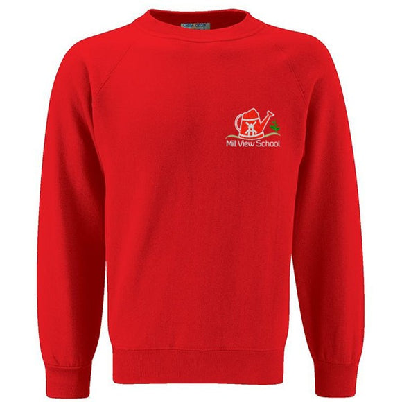 Mill View Primary Sweatshirt Red