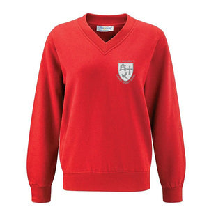St Anthony's V - Neck Sweatshirt Red