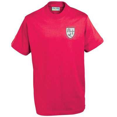 St Anthony's PE T Shirt Red