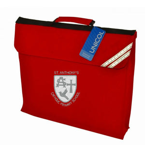 St Anthony's Expandable Book Bag Red