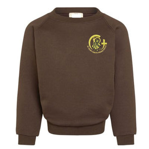 St Clare's Crew Neck Sweatshirt Brown