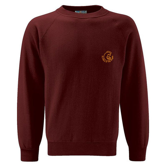 St Mary of the Angels Sweatshirt Claret