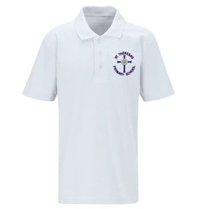 St Theresa's Polo Shirt White