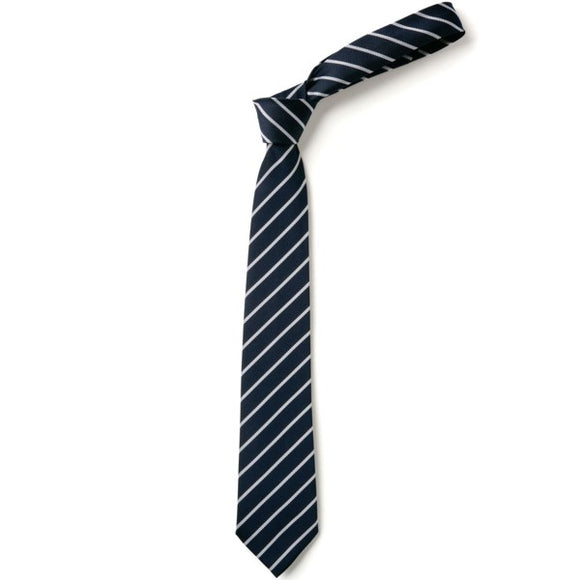 Tie - Clip On Navy / White (Compulsory)